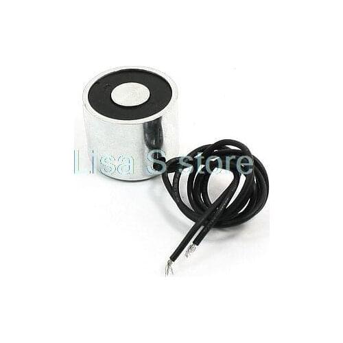 DC12V 50N 0.33A 2 Wired Connector Electromagnet Solenoid Lift Holding