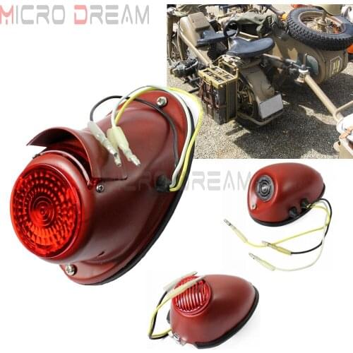 For BMW M72 R75 K750 KS750 Dnepr Ural Sidecar Retro Classic Taillights Brake Stop Indicator Lamp Tail Light Fender Rear Light