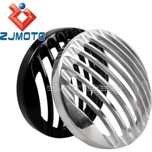 For Harley XL Sportster 883 1200 2004-2014 Motorcycle Headlight Fairing Grill Protection 5.75'' Head Lights Cover Grille Guards