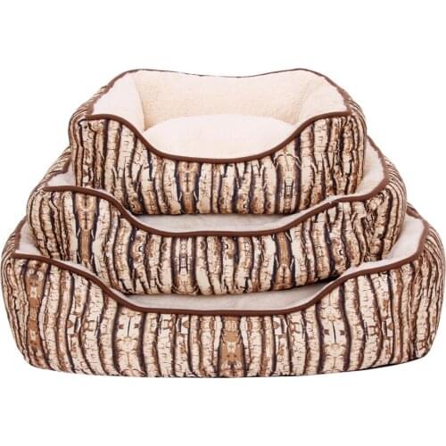 Bed For Dogs 100% Cotton Kennel Pet Bed Dog Pad Soft Home Pet Bed Warm Kennel Striped Pattern Pet Products