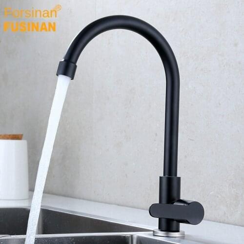 Kitchen accessories black paint 304 stainless steel kitchen sink single cold faucet sink sink for kitchen