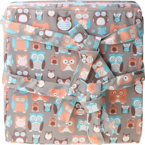 28EC Square Booster Seat Dining Chair Washable Thick Increasing Cushion for Kids Baby