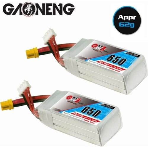 GAONENG GNB 650mAh 11.1v 3S 80C/160C Lipo battery with XT30 Plug for FPV Racing Drone 4 axis UAV RC Quadcopter RC Drone