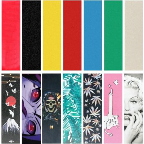 Skateboard Sandpaper Double Rocker Fish Board Sanding Sticker Electric Skateboard Anti Slip Waterproof Solid Color Sandpaper