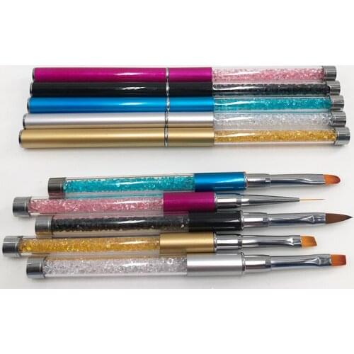 Multiple Nail Art Brush Design Tip Drawing Nail Pen Acrylic Gel Polish Tool Manicure