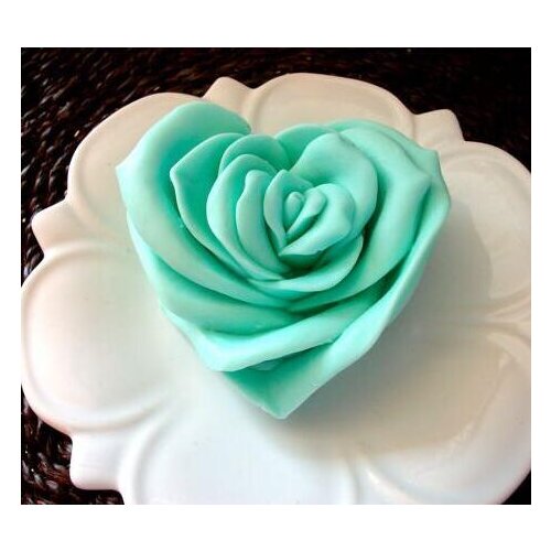 Fondant cake molds Handmade soap Silicone single rose Flower silicone mold for soap