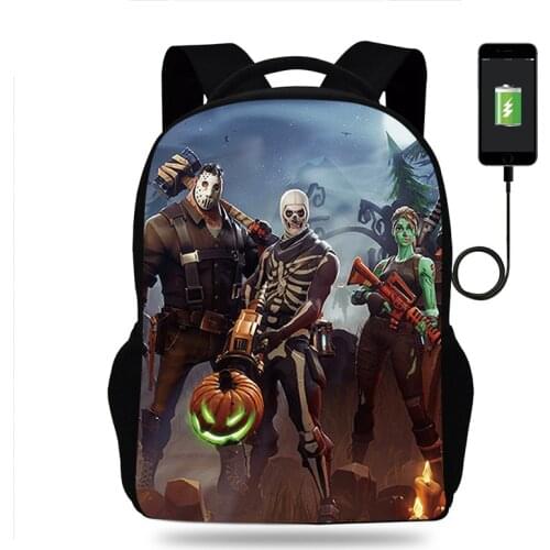 Fortnite Backpack Boys Girls School Bag Teenager Usb Backpacks Games Fortnite Women Men College Travel Schoolbag