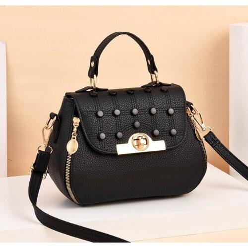 Fashion Trend Womens Shoulder Bag 2021 New Bag Cover Bucket Bag White Collar Single Shoulder Messenger Bag Outdoor Work Handbag