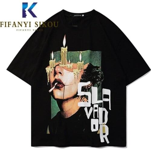 Streetwear T-Shirt Women 2021 Summer O-Neck Short Sleeve Hip hop Fashion Print T Shirt Plus Size Loose Tops Cotton Tees Female