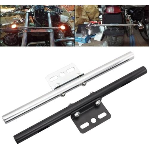 Motorcycle Universal Short Mount Turn Signal Light Tube Bar Bracket For Harley Honda Suzuki Yamaha Kawasaki Indian Scrambler