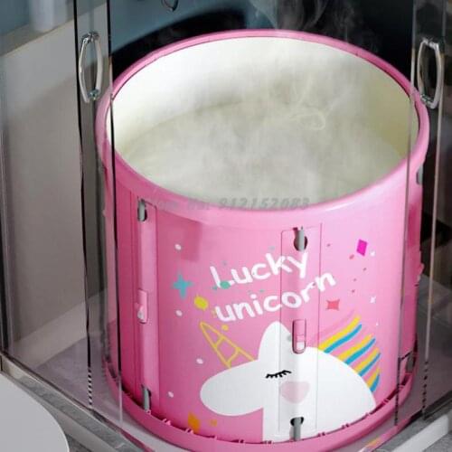 Bath Bucket Thermal Insulation Bath Bucket Adult Foldable Bath Bucket Household Full Body Bath Bucket Thickened Non Inflatable S