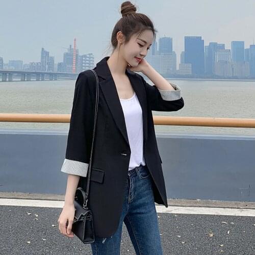 Womens Blazers Work Blazer Clothes Spring White Office Suit Woman Clothing Korean Slim Fashion Jackets Lady Suits 3231358