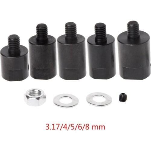 1 set 3.17/4/5/6/8mm Axle Motor Shaft Coupler Sleeve Saw Blade Coupling Chuck Adapter