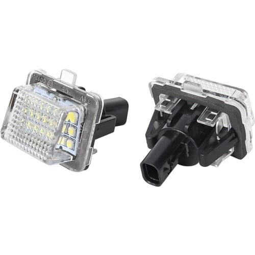2PCS Car LED Number License Plate Light Lamp For Mercedes Benz W204 W205 W216 W208 W212 W231 R231 W222 CLA