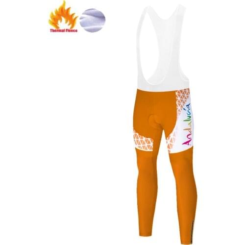 Andalucia Winter Thermal Fleece Pants Men Culotte Invierno Pantalones Pantalon Hombre Pantalón Ciclismo Fahrradhose Herren