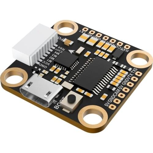 20x20mm Foxeer F722 Mini V2 MPU6000 5V/2A OSD BlackBox Flight Controller 2-6S for FPV Air Unit FPV Racing Freestyle Drones DIY