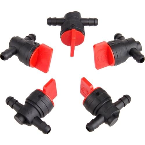 5 PCS 1/4" InLine Straight Fuel Gas Cut-Off Shut-Off Valve fit For BRIGGS & STRATTON Tecumseh PN: 5841-1/5905-1