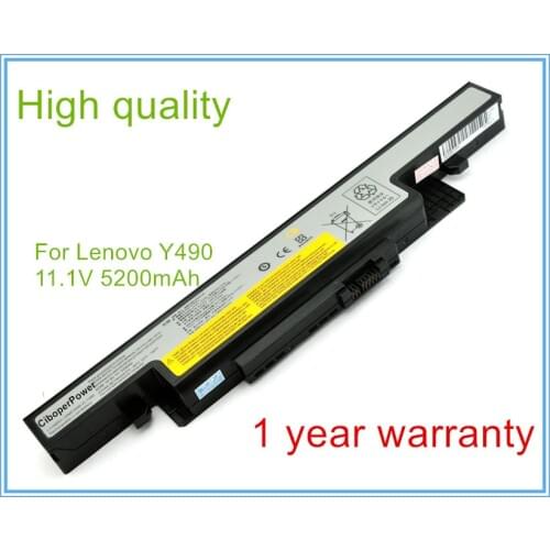 5200MAH replacement laptop battery for Y400 Y490 Y500 Y400 Y490 Y490P Y490M Y500 Y500N L11S6R01 3INR19/66-2