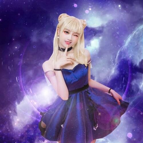 Anime! Shining Nikki Lolita Dress Cosplay Costume Meteor Feather New Skin Uniform Halloween Costumes Daily Dress for Women