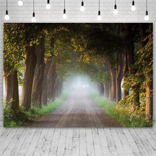 Avezano Photography Backdrops Spring Forest Jungle Green Leaf Tree Natural Scenery Backgrounds Photo Studio Photozone Photocall