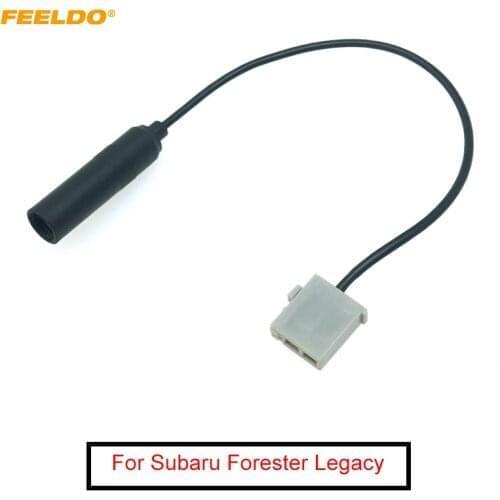 FEELDO 1Pc Car Stereo Male Radio Antenna Adapter For Subaru Forester Legacy Outback Audio Aftermarket Parts Accessories