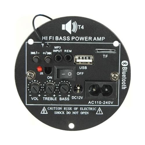 SOTAMIA 30W Bluetooth Amplifier Audio Board 12V 220V Subwoofer Amplifier Car Amp Support TF USB FM For 5-10inch Bass Speake DIY