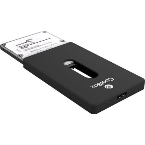 SSD/HDD disk case with USB3.0 "Slot-In" connection without mounting