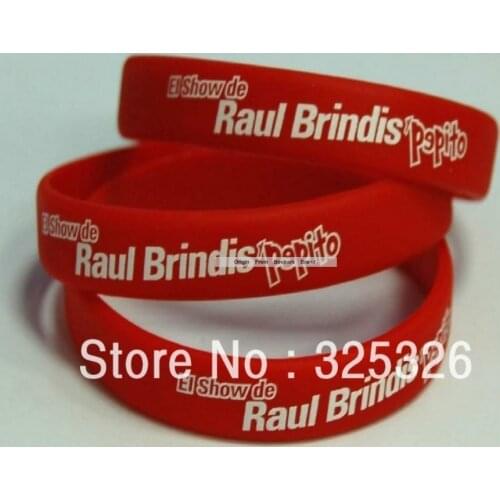 HOT Design Make business logo text words imprint white silicone wristband,make your own rubber band bracelet 50pcs/lot