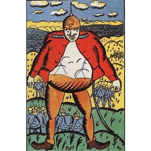 High quality Oil painting Canvas Reproductions Look, Vistula is Near Poster (1914). By Kazimir Malevich hand painted