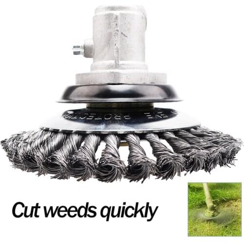 6inch Alloy Steel Wire Rust Removal Weeding Tray Brush Cutter Trimmer Metal Blade Grass Trimmer Head Garden tools
