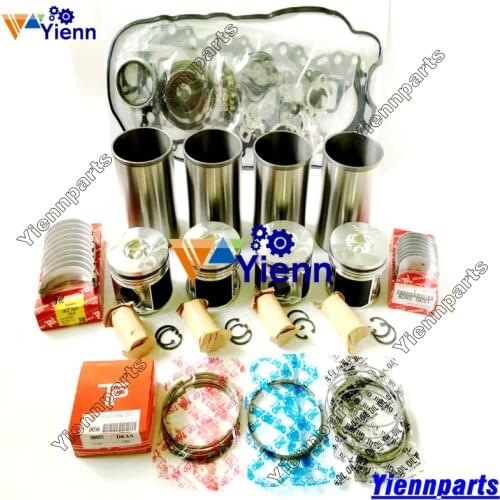 For Toyota 1KD 1KD-FTV Engine Overhual Rebuild Parts Piston ring Cylinder liner Gasket kit Mian bearing Conrod bearing