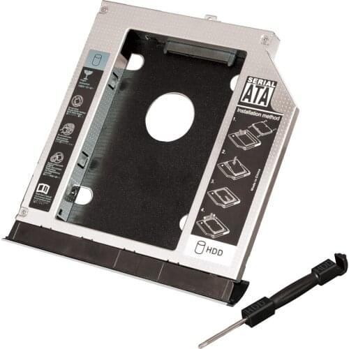 With bezel 2ND HARD DRIVE caddy for Dell Latitude E5400 E5420 E5420M E5430
