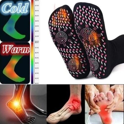 1 Pair Magnetic Self-heating Socks Magnetic Therapy Anti-fatigue Massage Sock for Men and Women Socks Men Mushroom Socks