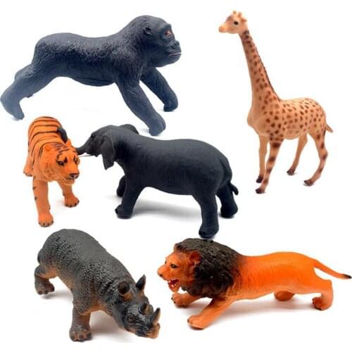 Elephant Model Exquisite Craftsmanship Wear-resistant Medium Sized Novelty Animals Model Kids Educational Toys for Children Gift