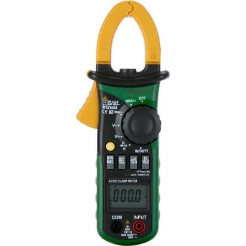 MS2108A Digital Clamp Multimeter Frequency Max./Min.Value Measurement Holding Lighting Bulb Carrying Bag