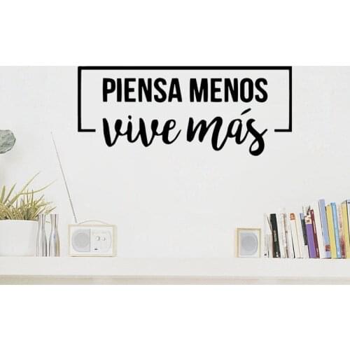 Positive Spanish Phrase Wall Sticker Life Dreams Wall Decals Home Decor Vinyl Art Murals Wallpaper Poster Bedroom Decoration