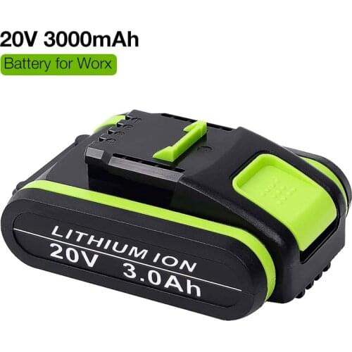20V 3.0Ah Lithium ion Replacement Rechargeable Battery for Worx Power Tool WA3551 WA3553 WX390 WX176 WX550 WX386 WX373 WX290