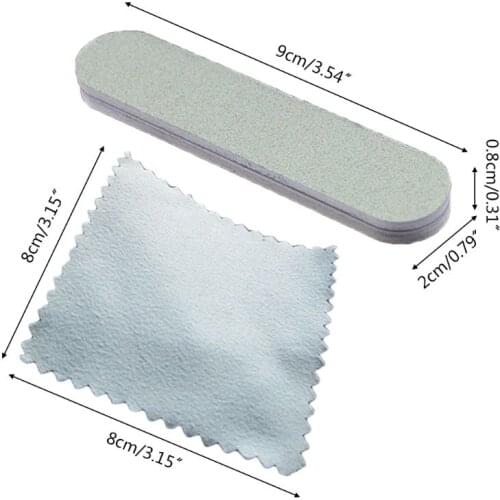 Jewelry Polishing Cloths with Polishing Stick Silver Polish Tool Jewelry Cleaner F3MF
