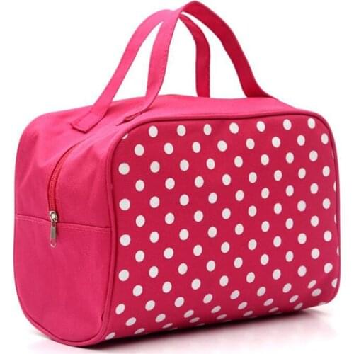 2020 Waterproof cosmetic bag Women organizer make-up Ladies Travel toiletry Storage box wash Handle handbags makeup Bags XLY039