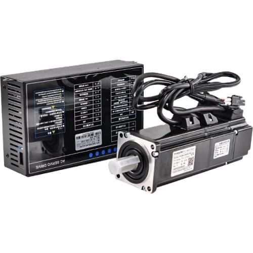 High speed low noise 60MM 400W 220V 1.27Nm 3000RPM AC servo motor and driver