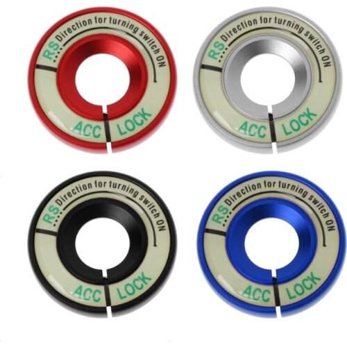 Wupp 2018 New Luminous Ignition Decoration Ring Key Switch Cover Car Accessories For VW AUDI