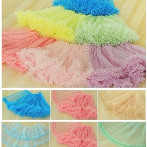 0.5meters skirt hemline pleated Lace Trim Mesh dance Tutu dress Decor clothes accessories Handmade lace Trimmings Lace Fabric
