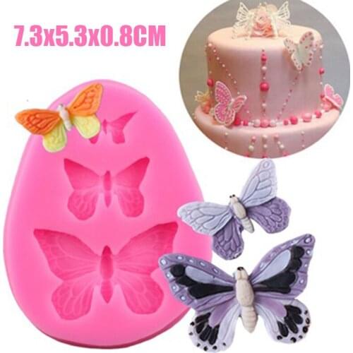 1Pcs Sugarcraft Butterfly Silicone molds fondant mold cake decorating tools chocolate moulds wedding decoration mould