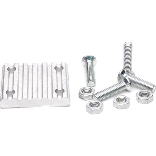 1Pcs Connection Clamping Plate S3M S5M S8M XL Timing Belt Aluminum Arc Connector Clamping Tooth Plate Width10-30mm