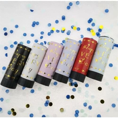1pack Metallic Rose Gold Confetti Party Popper Cannons Handheld Fireworks Gender Reveal Weeding Birthday Party Celebration