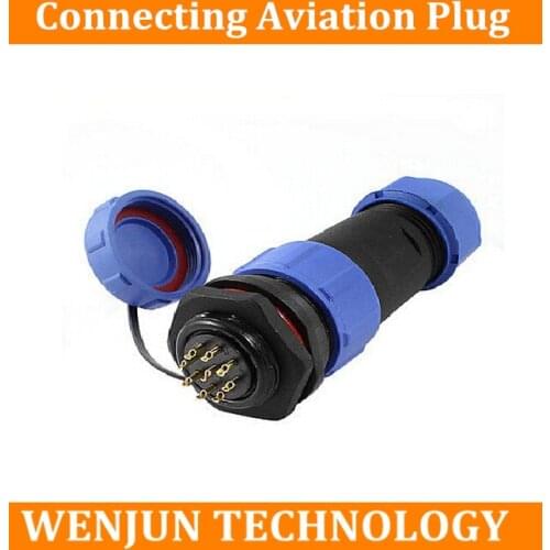 10PCS High Quality Panel Mount Connecting Aviation Plug Waterproof Cable Gland + Cover