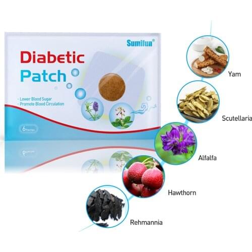 30pcs Navel Area Safe External Use Health Care Sugar Balance Treatment Transdermal Adult Effective Diabetic Patch Self Adhesive