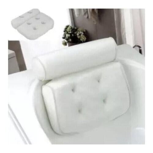 3D Mesh Spa Non-Slip Cushioned Bath Tub Spa Pillow Bathtub Head Rest Pillow With Suction Cups For Neck And Back Bathroom Supply
