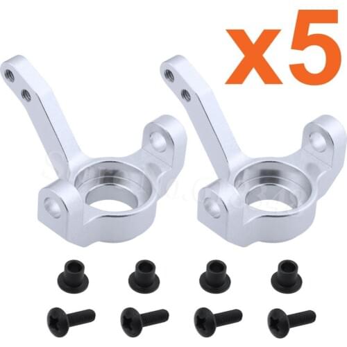 5 Pairs/Lot OEM For AXIAL SCX10 1:10 Upgrade Parts OP Aluminum Front Knuckle Arm Upright Steering SCX10-01 Metal