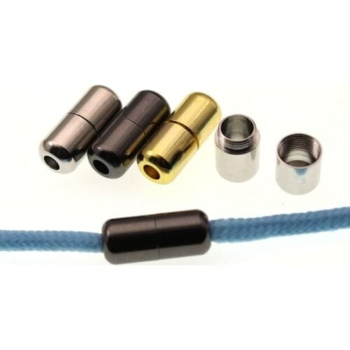 6pcs 3.5mm Hole,Shoelace Buckle Convenient Tieless Lace No Need Tie Lazy Shoe Laces Buckle, Screw Thread Necklace Bracelet Clasp